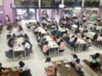 Blur Image Canteen Dining Hall Room Stock Photo