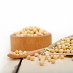 Organic Soya Beans Stock Photo