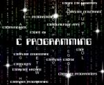 C Programming Indicating Software Development And Word Stock Photo