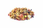 Heap Of Colorful Loose Hot Pineapple Tea On White Stock Photo