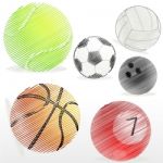 Types Of Balls Stock Photo