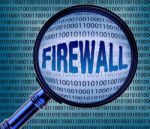 Computer Firewall Indicates No Access And Bytes Stock Photo