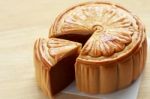 Chinese Moon Cake Stock Photo