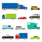 Car And Truck Icon Stock Photo