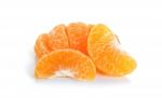 Tangerine Isolated On The White Background Stock Photo
