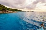 Blue Sea And Sky At Koh Miang Thailand Stock Photo