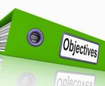 Objectives File Means Correspondence Business And Intent Stock Photo