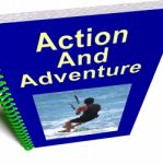 Action And Adventure Book Stock Photo