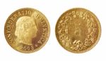 Rare Coin Of Switzerland Stock Photo