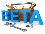 Beta Software Means Test Freeware And Develop Stock Photo