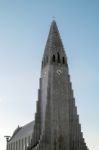 View Of The Hallgrimskirkja Church In Reykjavik Stock Photo