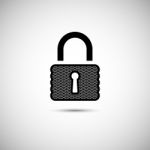 Lock Icon.  Illustration Stock Photo