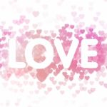 Love On Heart Background Stock Photo