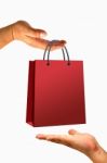 Shopping Bag In Hand Stock Photo