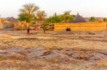 Sudanese Village Stock Photo