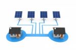 Solar Panel Electricity Stock Photo