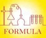Chemical Formula Indicates Chemicals Experiments And Mixture Stock Photo