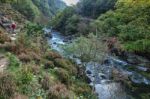 Glaslyn River, Snowdonia/wales - October 9 : Walking Along The G Stock Photo