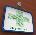 Hepatitis B Shows Ill Health And Afflictions Stock Photo