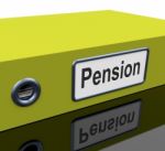 File With Pension Word Stock Photo