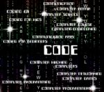 Code Word Indicates Program Programs And Software Stock Photo