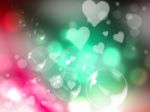Background Hearts Shows Valentines Day And Backgrounds Stock Photo