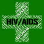 Hiv Aids Represents Human Immunodeficiency Virus And Acquired Stock Photo