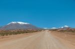 Dirt Road To Highlands Of Andes, Bolivia Stock Photo