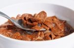 Chocolate Cereal Flakes Stock Photo