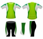 Green Sports Cycling Vest Design Stock Photo