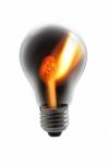 Bulb Flame Stock Photo