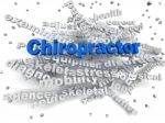 3d Image Chiropractor Word Cloud Concept Stock Photo