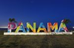 Panama City, Panama - January 1st, 2017: When The Panama Sign Wa Stock Photo