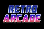 Horizontal Retro Arcade Text Illustration Background Stock Photo