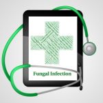 Fungal Infection Represents Poor Health And Affliction Stock Photo
