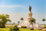 Vasco Nunez De Balboa Monument. Panama City, Republic Of Panama, Stock Photo