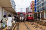 Hakodate City Tram Stock Photo