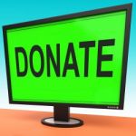 Donate Computer Shows Charity Donating And Fundraising Stock Photo