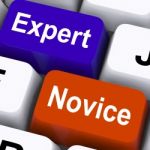 Expert Novice Keys Show Beginners And Experts Stock Photo