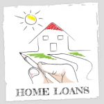 Home Loans Means Fund Homes And Borrowing Stock Photo