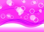 Pink Bubbles Background Shows Circles And Ripples Stock Photo