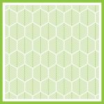 Abstract Green Lines On White Background Stock Photo