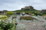 View Of Lindisfarne Castle Stock Photo