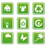 Environmental Icon Set Stock Photo