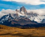 Fitz Roy Mountain, El Chalten, Patagonia, Glaciers National Park Stock Photo