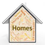 Homes House Means Real Estate And Realty Stock Photo