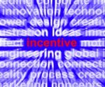 Incentive Word Stock Photo