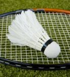 Badminton Racket And Shuttlecock Stock Photo