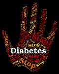 Stop Diabetes Indicates Warning Sign And Danger Stock Photo