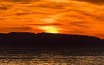 Sunrise Above The Mediterranean Sea Stock Photo